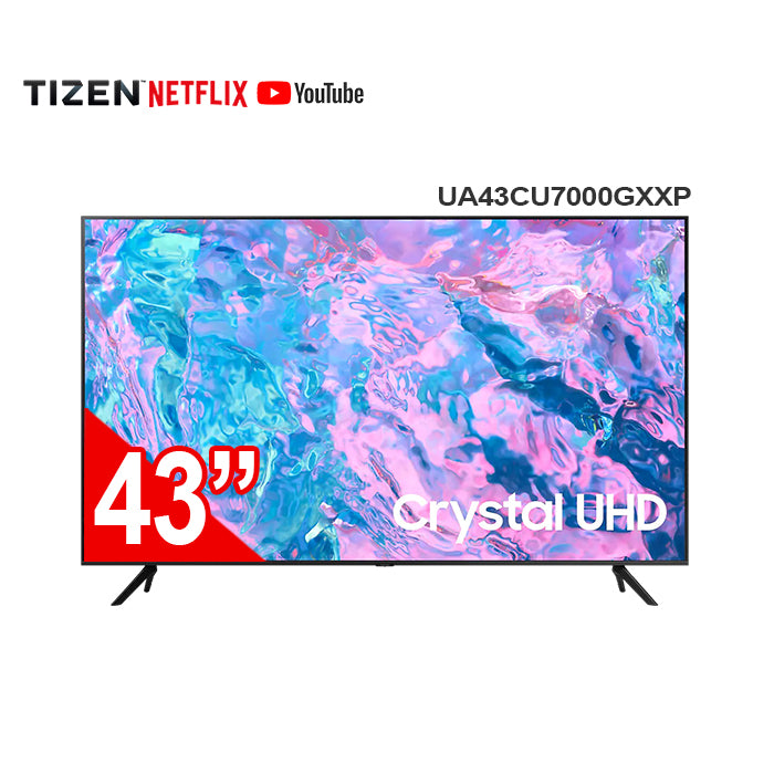Samsung UA43CU7000GXXP 43in 4K Crystal UHD Smart TV