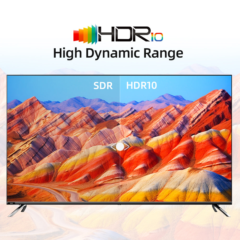 CHiQ 58 Inch Smart TV, 4K UHD Android TV , LED TV, Metallic Frameless, with Free Wall-Bracket