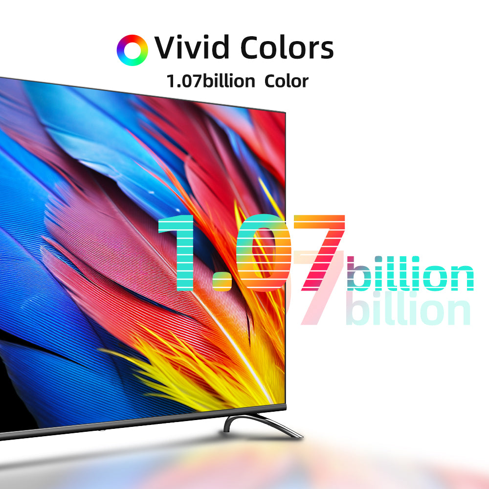 CHiQ 58 Inch Smart TV, 4K UHD Android TV , LED TV, Metallic Frameless, with Free Wall-Bracket