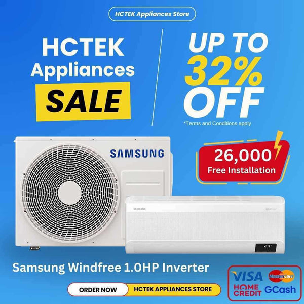 HCTEK Appliances 1.0 HP Samsung WindFree Inverter