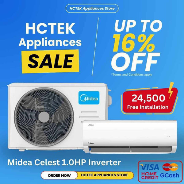 HCTEK Appliances 1.0 HP Midea Split Type  CELEST Inverter