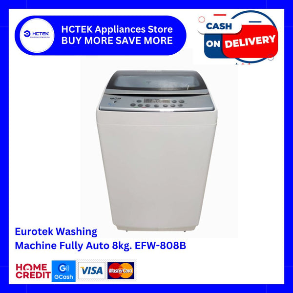 Eurotek Washing Machine Fully Auto 8kg. EFW-808B