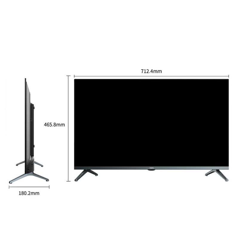 CHiQ L32M8T 32 inch Android 11 Smart TV,Netflix, Voice Control,Metal Frameless,LED,TV with Bracket