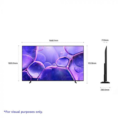 Samsung UA75U8000FGXXP 75in Crystal UHD 4K Smart TV – 2025