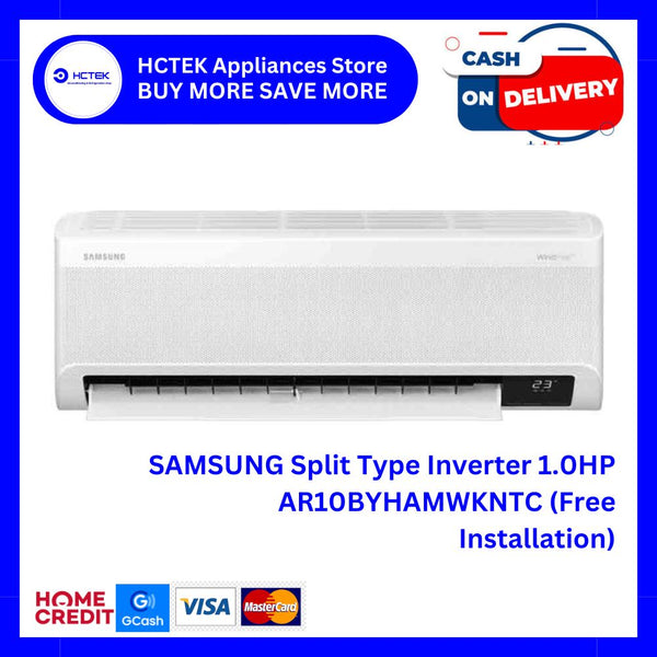 SAMSUNG Split Type Inverter 1.0HP AR10BYHAMWKNTC (Free Installation)