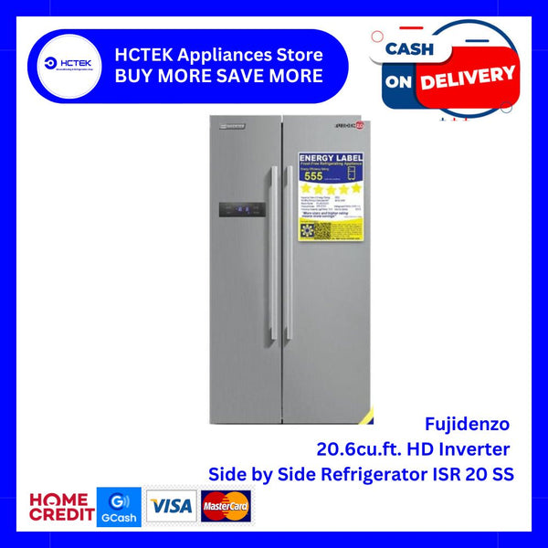 Fujidenzo 20.6 cu. ft. HD Inverter Side by Side Refrigerator ISR 20 SS