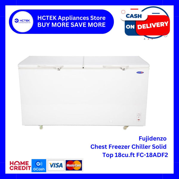 Fujidenzo Chest Freezer-Chiller Solid Top18cu ft. FC-18ADF2