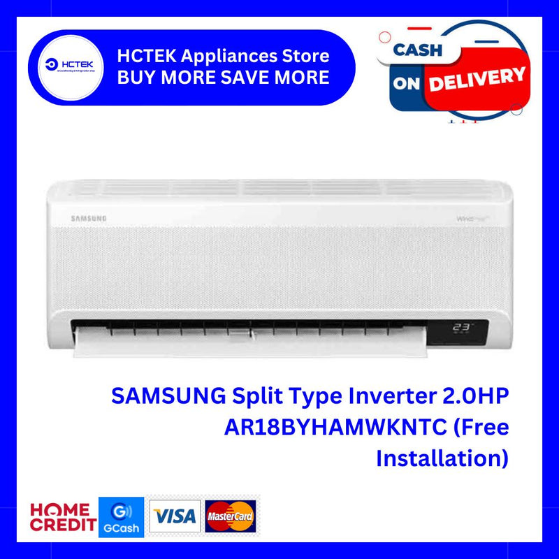 SAMSUNG Split Type Inverter 2.0HP AR18BYHAMWKNTC (Free Installation)