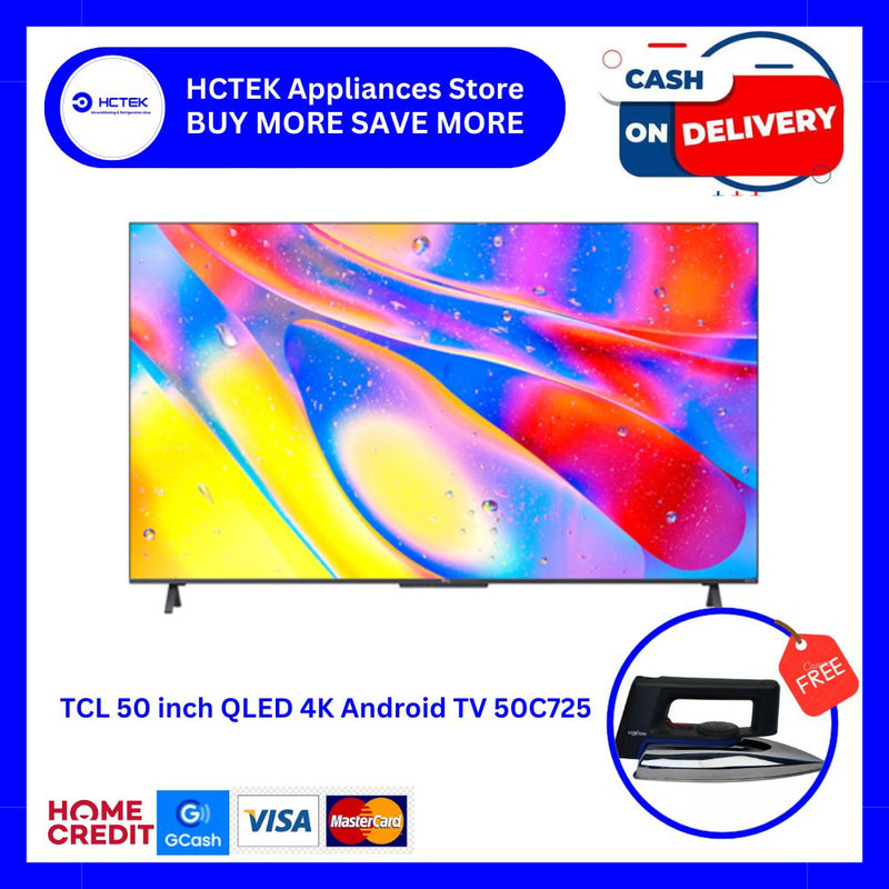 TCL 50inch QLED 4K Android TV 50C725