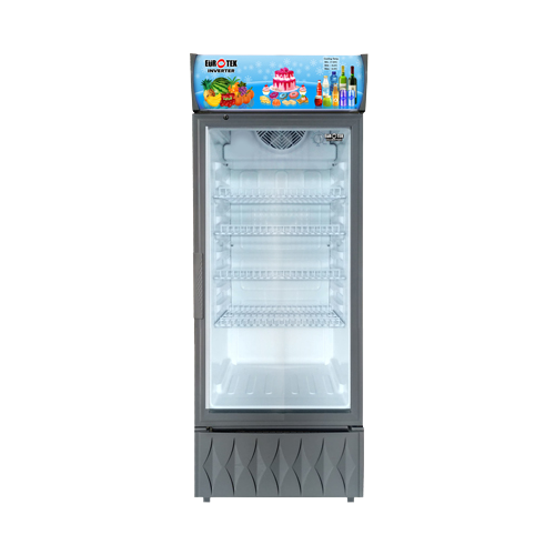 Eurotek Bottle Cooler Inverter Showcase Gray 14.0cu ft. EGS-450IS