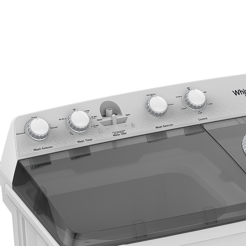 Whirlpool NWDC10503BC 10.5 kg. Twin Tub Washing Machine
