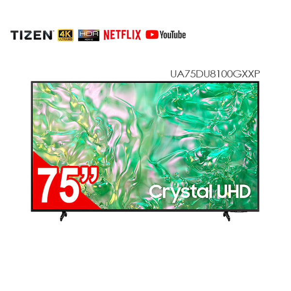 Samsung UA75DU8100GXXP 75in 4K Crystal UHD Smart TV