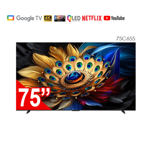 TCL 75C655 75in 4K Ultra HD QLED Google TV